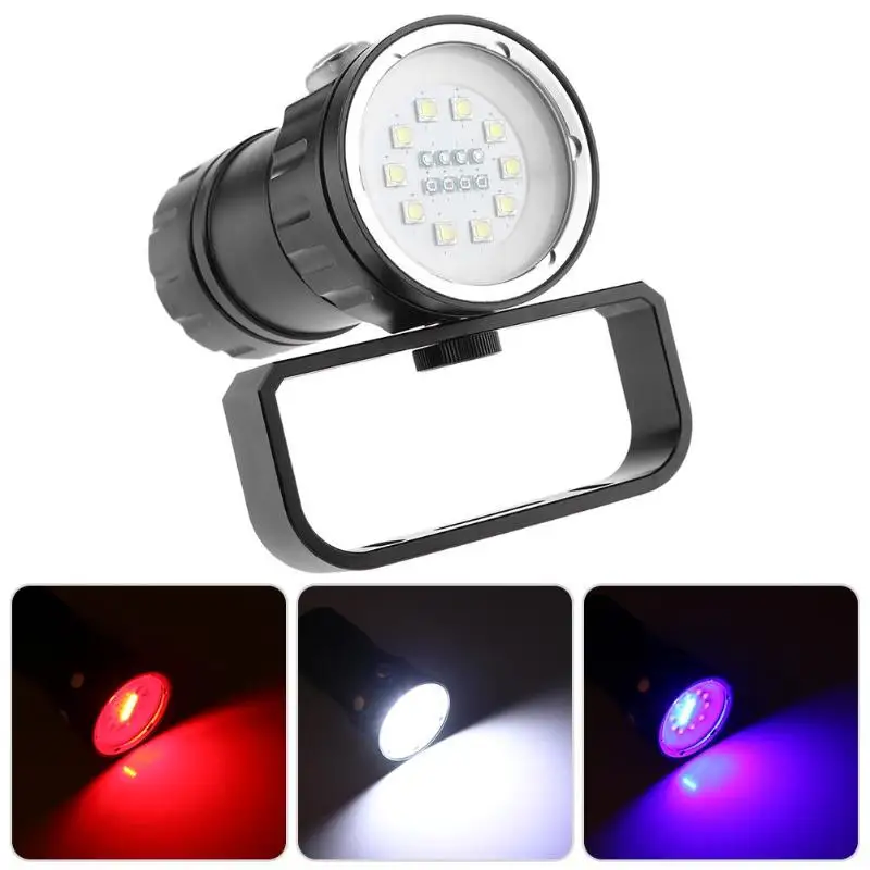

18LED Portable Underwater Diving Light Video Photography Lamp Flashlight Lamp with Bracket