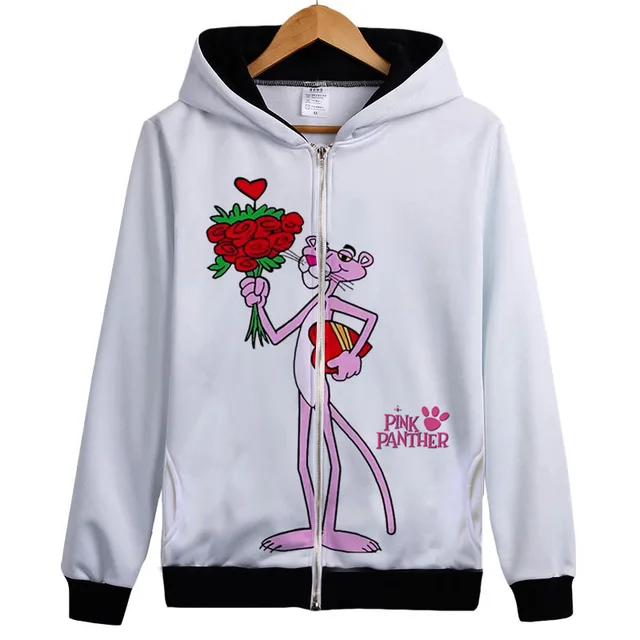 pink panther hoodies Harajuku Style Pink Panther hoody Sweatshirt Coat