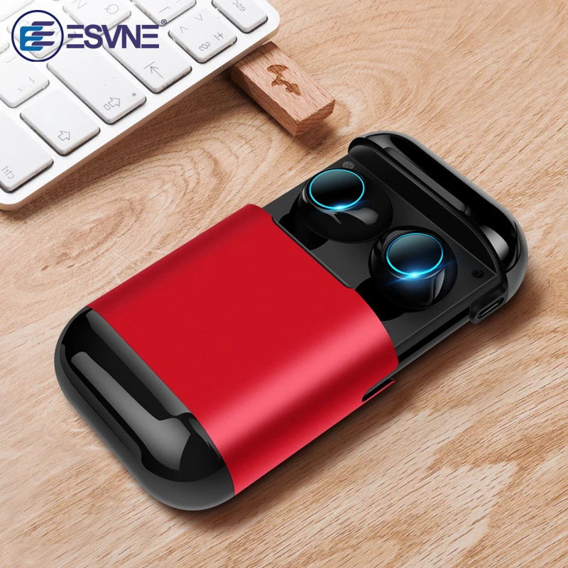 

Esvne S7 TWS bluetooth earphone Earbuds Wireless Bluetooth headphone Stereo Headset Bluetooth Earphone With Mic and Charging Box