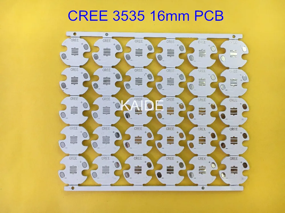 CREE 3535 алюминиевая пластина XTE XPE2 XPG2 XPL светодиодный PCB dia16mm20 мм фонарик печатная