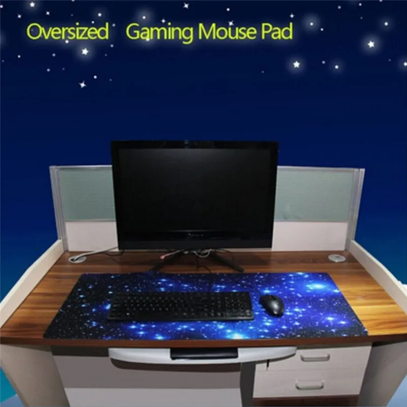 Hot Large Galaxy Anti-Slip Laptop Computer Gaming Large Mouse Pad Keyboard Mat