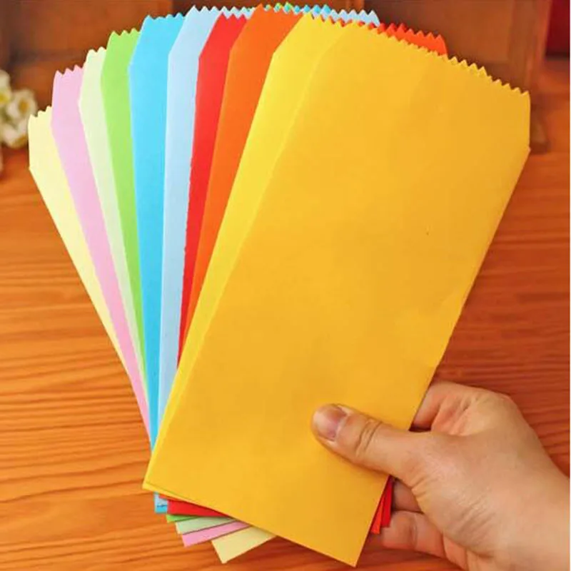 Конверты детские подарочные карты цветные бумажные конверты 10 шт. милый мультфильм красочный бумажный звезда точка