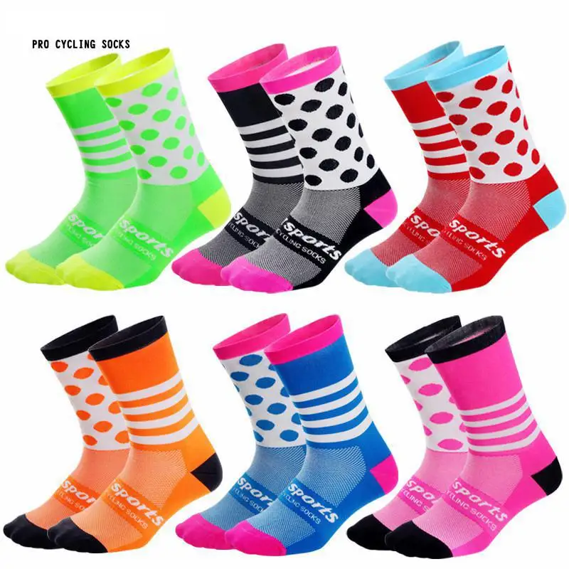 2018 New Cycling Socks Men Women 3 Pairs Outdoors Sport Hiking Compression High Quality Running Yoga 6 Colors | Спорт и развлечения