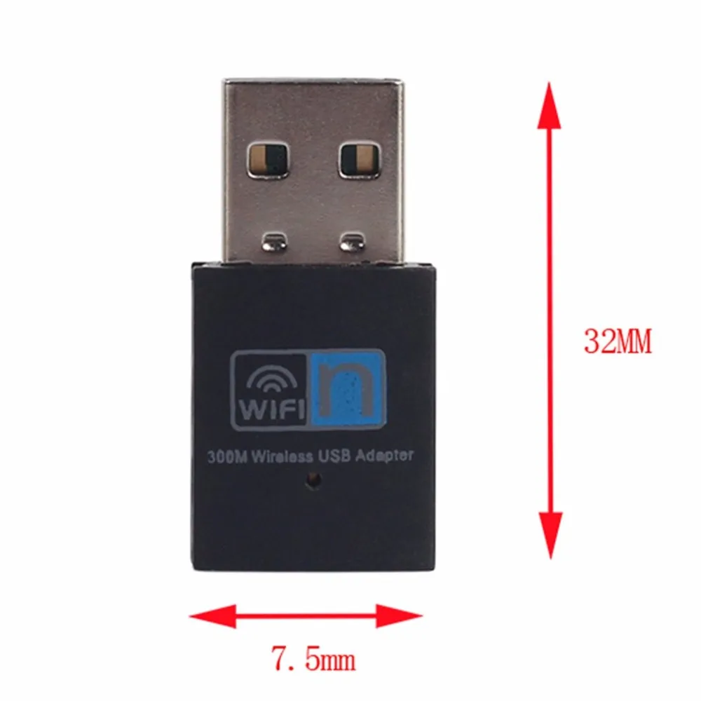 300 Мбит/с мини USB2.0 WiFi адаптер Wi-Fi Dongle Беспроводной LAN сетевой карты 802.11n/g/b WiFi сетевой адаптер для портативных ПК