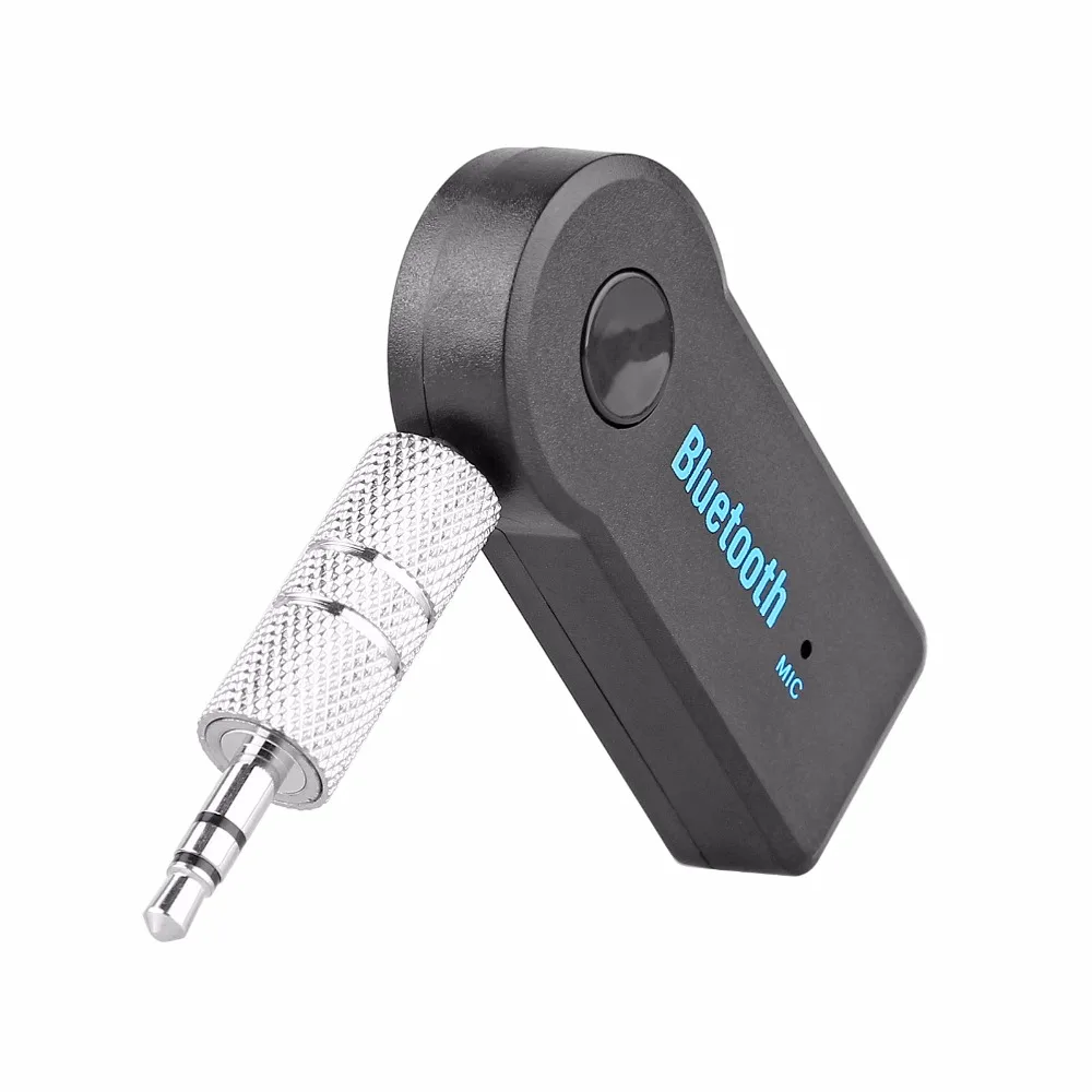 Bluetooth AUX мини аудио приемник Bluetooth передатчик 3,5 мм разъем громкой связи Авто Bluetooth автомобильный комплект музыкальный адаптер AUX Bluetooth - Название цвета: gray