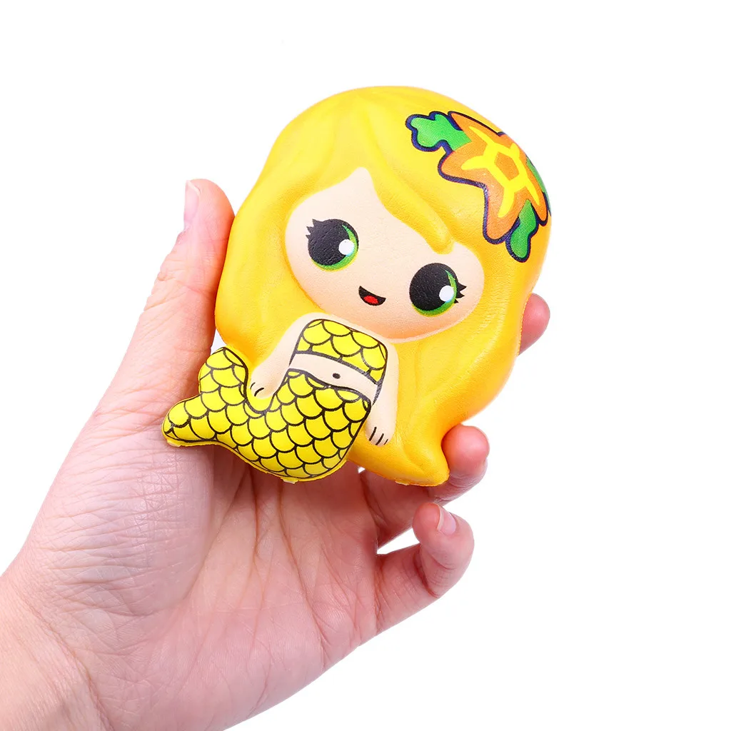 

Squish stress relief toy Cute Mermaid Scented Super Slow Rising Kids Stress Reliever Toy Squeeze Toy squishies soft D201221GJ