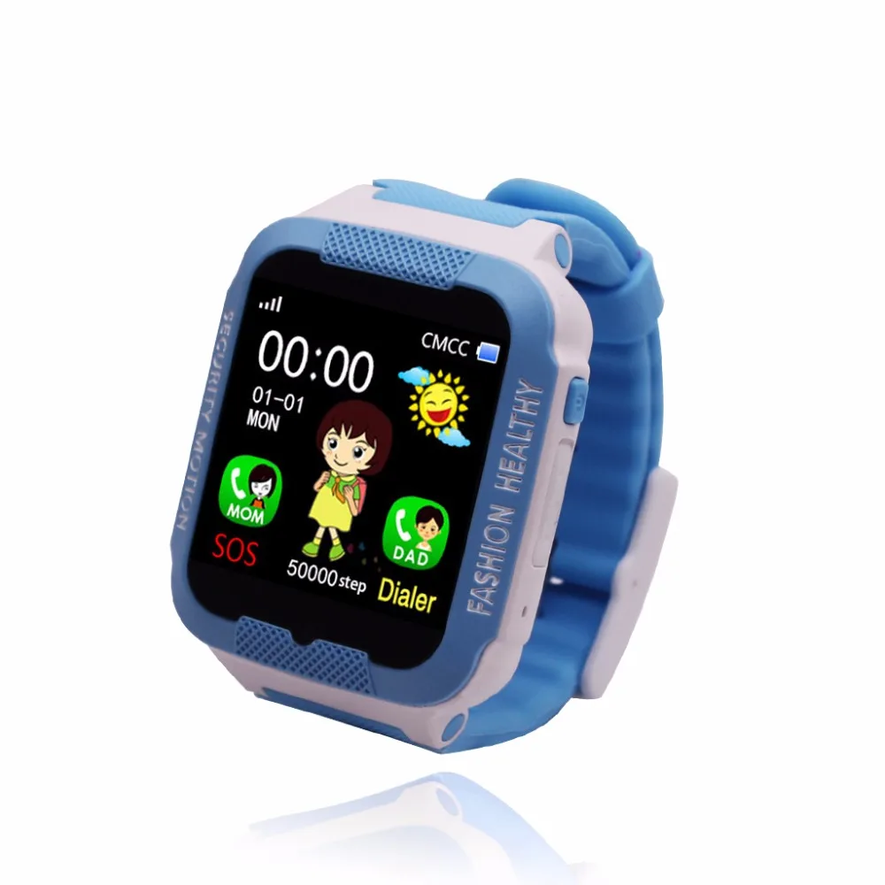 

Tracker Watch For Kids SOS Phone SmartWatch Boy Safe Support SIM Card Anti-Lost For Android With Rear Camera Tracking