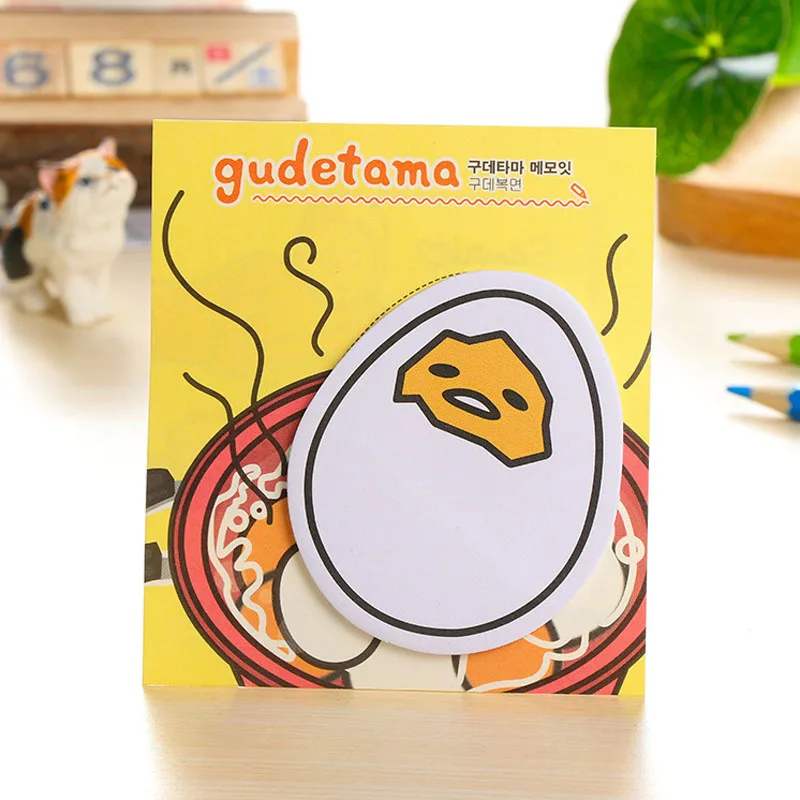 1 шт./лот, Новое поступление, Gudetama, ленивое яйцо, мини блокнот для заметок, Липкие заметки, Escolar Papelaria, школьные принадлежности, Закладка, почтовая этикетка BLT25 - Цвет: 1