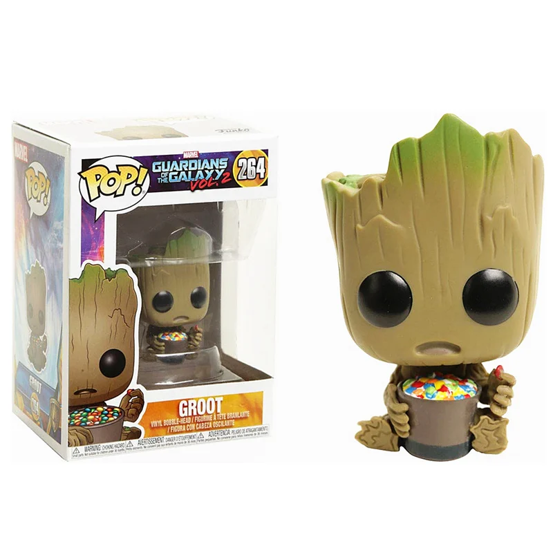 

FUNKO POP New Arrival Groot 264 # Eating Candy Movie Character Action Figures Model Toys for Children Christmas Gift