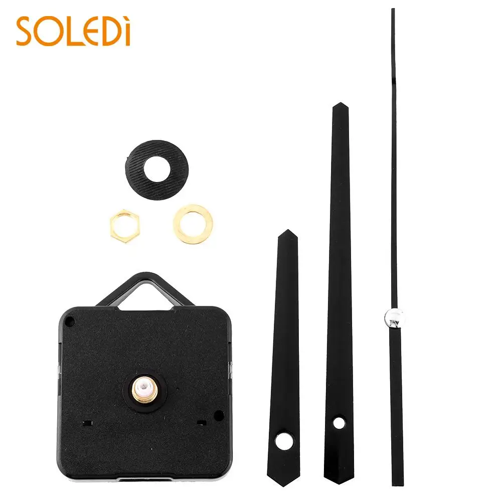 

Clock Mechanism DIY Silent Classic BLACK Quartz Watch Wall Clock Movement Mechanism Parts Repair Replacement Essential Tools