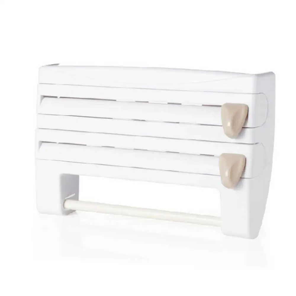 PAWACA منظم مطبخ غشاء تغليف زجاجة صلصة تخزين رف القصدير احباط حامل المناشف الورقية رف مطبخ البلاستيك التفاف قطع