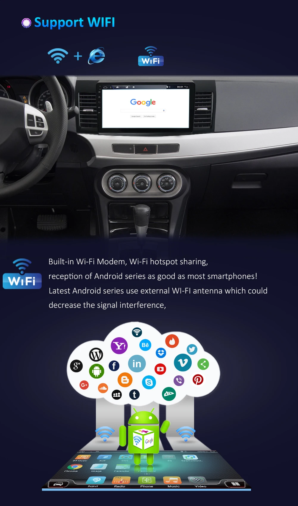 Perfect 2G/4G RAM Android 9.0 for Mitsubishi Lancer stereo multimedia head unit GPS Radio car radio gps player stereo gps 41