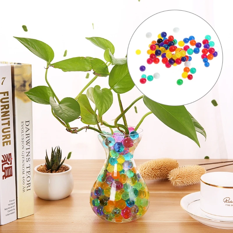 

10 Bags Colful Crystal Beads Water Plant Soil Mud Flower Jelly Hydro Gel Pearl Balls