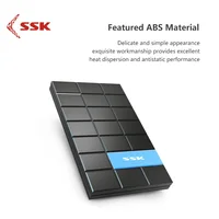 case enclosure SSK HDD Case 2.5 Inch SATA to USB3.0 SSD HDD Enclosure Adapter for Type C Hard Disk Drive Box External HDD High Speed Black 080 (2)