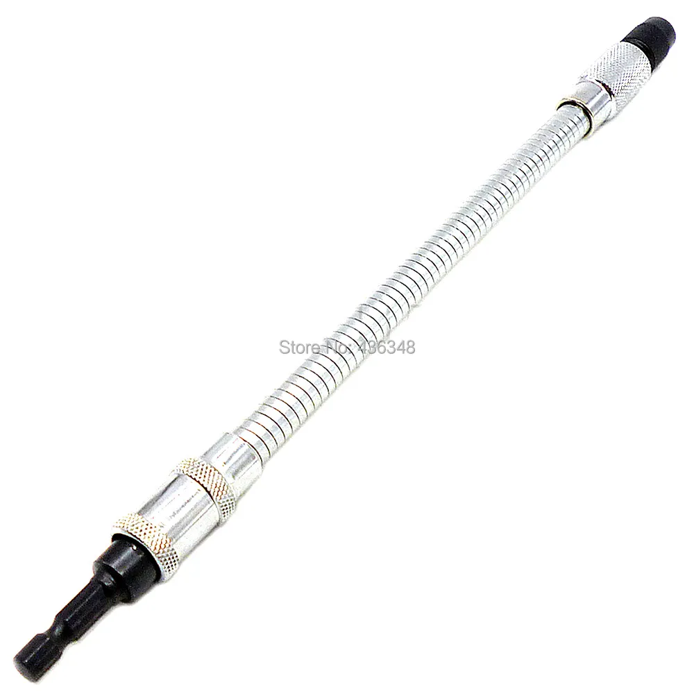 1/4" Hex Shank Flexible Shaft Extension Rod Sleeve Screwdriver Drill Bits Holder 28cm Long Driver Spanner Socket Adaptor Tool |