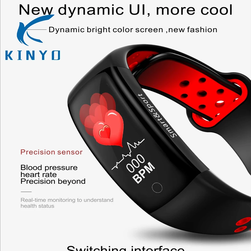 2020 новейший браслет измерять кровяное давление sleep monitor Smartband напоминание о bluetooth