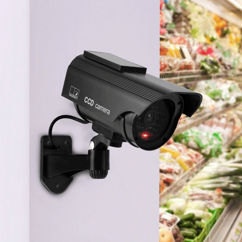 Поддельный обманный видеонаблюдения CCTV красная вспышка ИК наружная/крытая камера