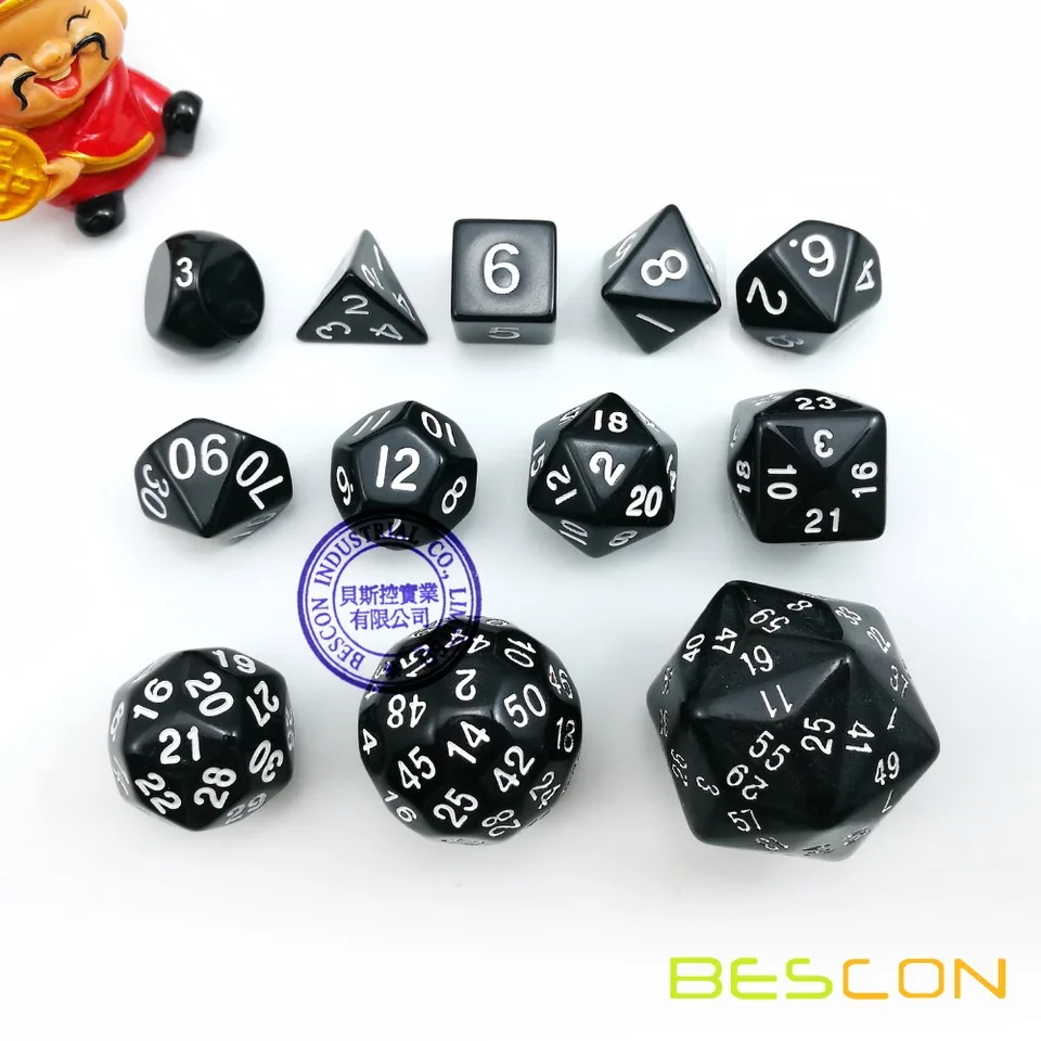 Yilloog Set Di 700 Dadi Poliedrici Acrilici Per GDR - 100 Set Completi (D4,D6,D8,D10,D%,D12,D20) Con Borsa Con Coulisse