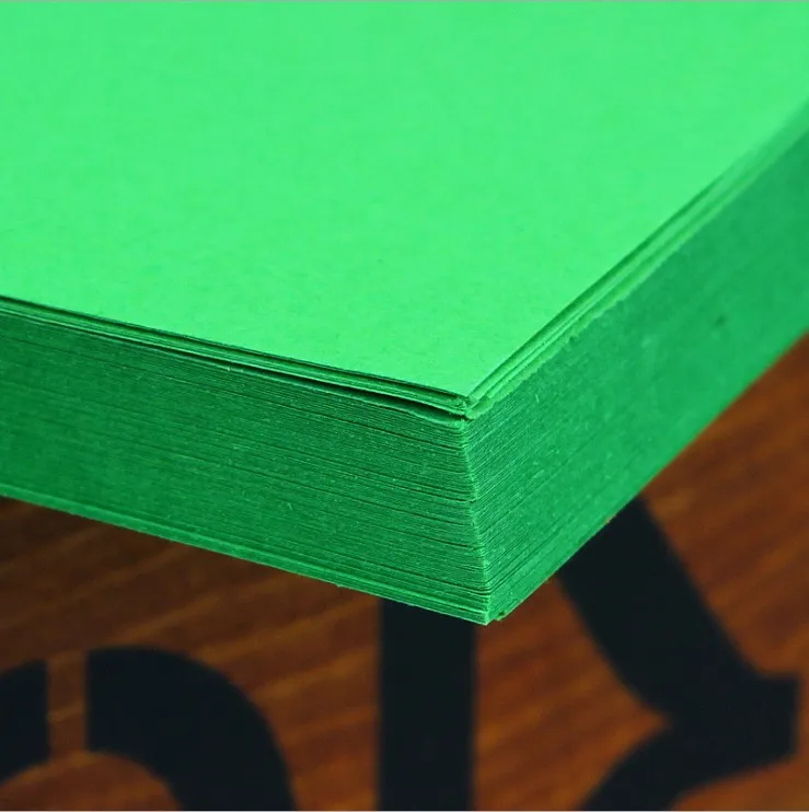 120gsm 100 шт Высокое качество A4 красочная крафт-бумага DIY ручной работы открытка свадебные приглашения Ремесло Бумага толстый бумажный картон, плотный картон - Цвет: dark greeb