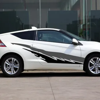 

Car Racing Sport Stripes 87'' Door Decals For CR-Z Vinyl Motor Side stickers ZC364