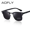 AOFLY-lunettes De soleil polarisées demi-métal | Lunettes classiques De styliste De marque pour hommes et femmes, lunettes De soleil miroirs à la mode, Gafas Oculos De Sol ► Photo 2/6