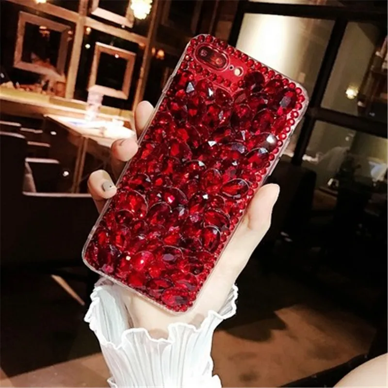 

XSMYiss crystal stones diamond phone case cover For Samsung Galaxy S10 Plus S8/S9 Plus S7/S6 edge Note 9 8 5