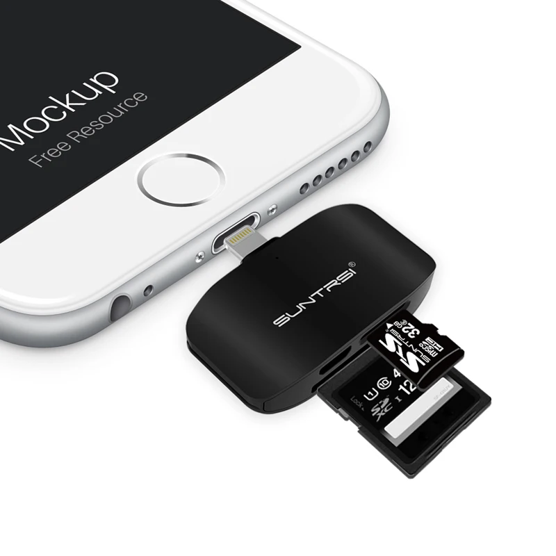 Suntrsi Lightning Micro TF кардридер 4 в 1 OTG флеш карта памяти SD для зарядки iphone|Картридеры| |