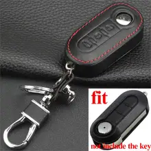 Jingyuqin Remote Folding Flip Leather Car Key Case for Fiat 500 Panda Punto Bravo 2 buttons Key Case Styling цена Jingyuqin Remote Folding Flip Leather Car Key Case for Fiat 500 Panda Punto Bravo 2 buttons Key Case Styling цены онлайн