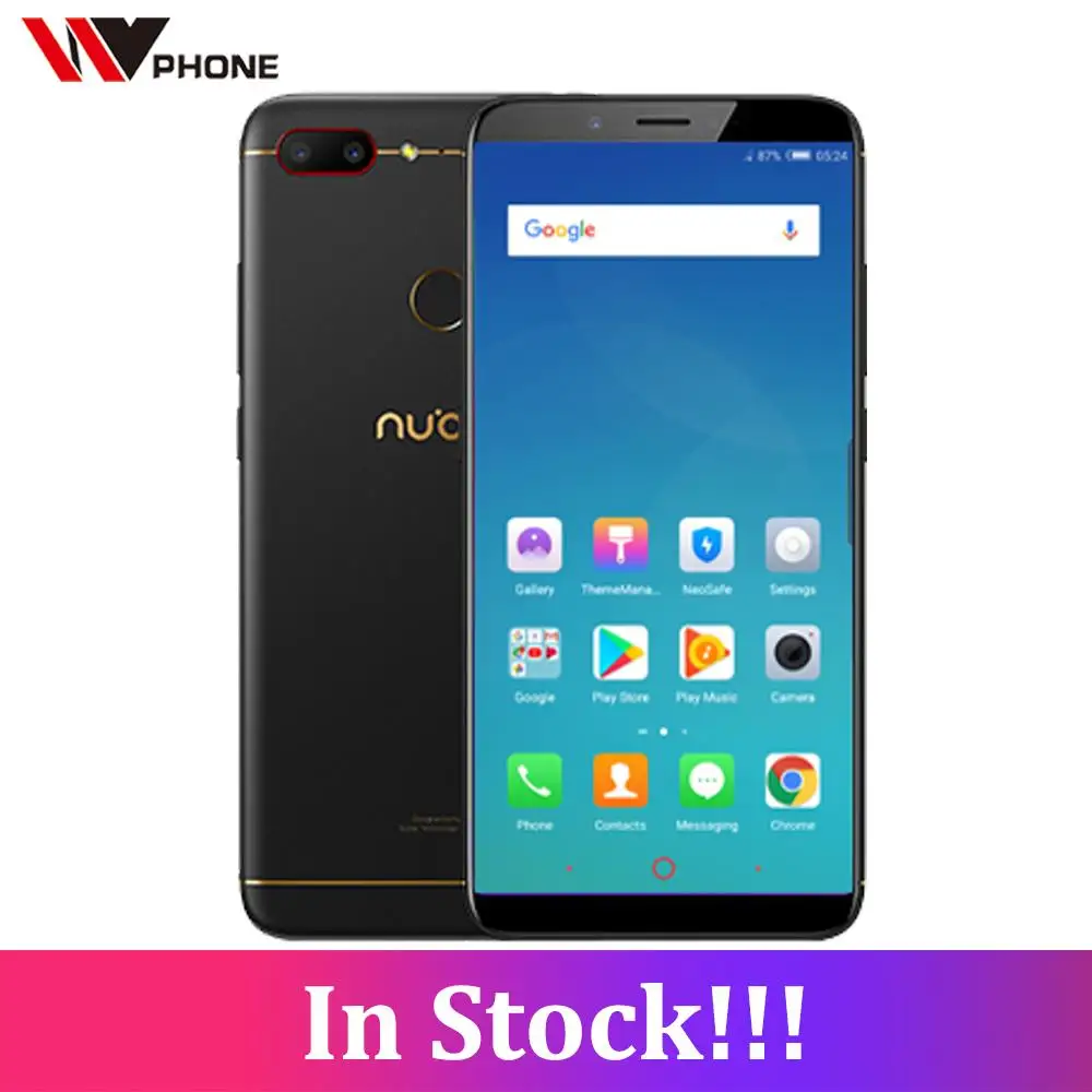 Оригинал Nubia N3 4 ГБ 64 6 01 дюйма 5000 мАч Snapdragon 625 мобильный телефон спереди 16.0MP двойные