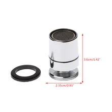 Хромированные 24 мм латунь Регулируемый поворотный водосберегающий кран сопла струйный аэратор M24 мужской