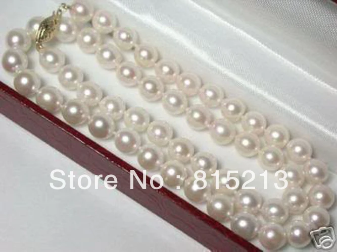 

ddh00186 Charming 8-9mm White Akoya Cultured Pearl Necklace AAA