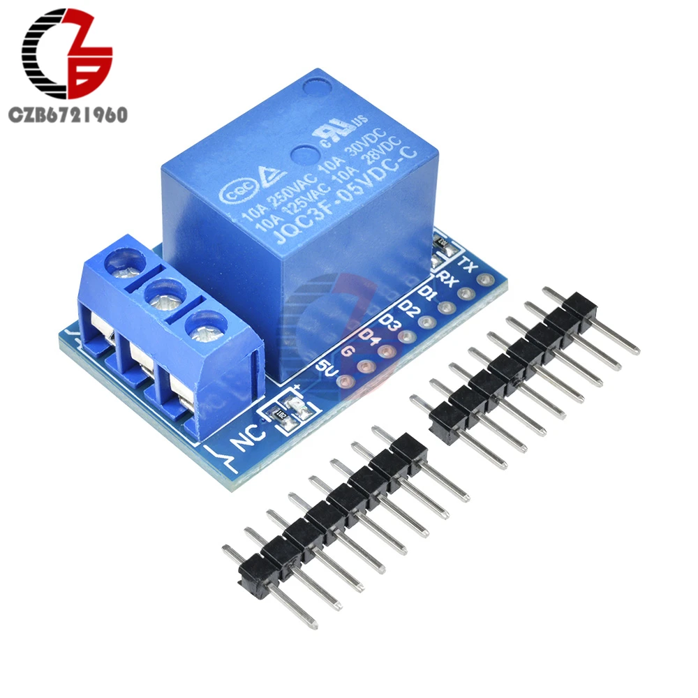 1 канал для WeMos D1 Мини Релейный Щит 5 В релейный модуль ESP8266 макетная плата Arduino|esp8266