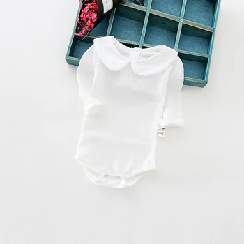 

Solid Color Baby Girls Bodysuit Cute Newborn Girls Clothing Fashion Baby Climbing Suit Cotton Long Sleeve Baby Clothes Bodysuit