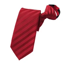 Предварительно завязанный шейный галстук мужской облегающий галстук с молнией красный черный синий полосатый тонкий узкий подарок Галстуки для жениха Вечерние свадебные платья