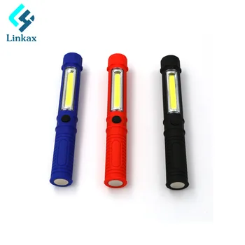 

Portable COB LED Mini Flashlight Penlight Inspection Lamp Multifunction Maintenance Work Light Hand Torch With Magnet AAA