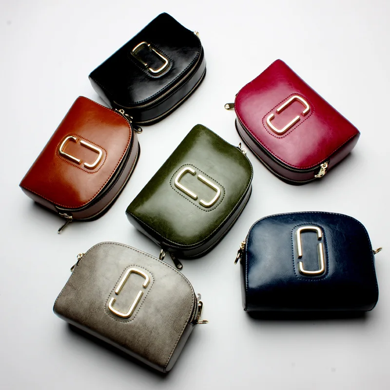 Women's new leather colorful fashion wild small square bag Korean style women's lightweight leisure flat bag