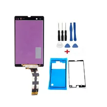 Получить скидку Хорошее качество ремонт Запчасти для Sony Xperia Sony Z L36 LT36 C6602 C6603 ЖК-дисплей Дисплей + Сенсорный экран планшета Ассамблея + Инструменты + Клейкие ленты