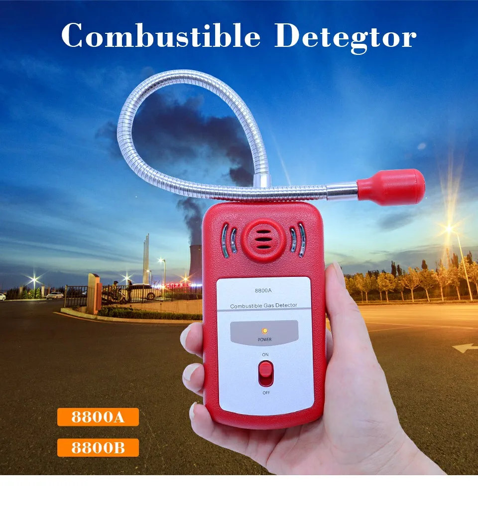 Анализатор газа детектор сжиженного газа портативный детектор утечки газа определение местоположения тестер Finder Тестер со звуком-светильник сигнализация
