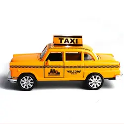 FEICHAO Flash/музыка/отступить 1:32 Мини Классические игрушечные лошадки литья под давлением металлического сплава моделирование модель такси