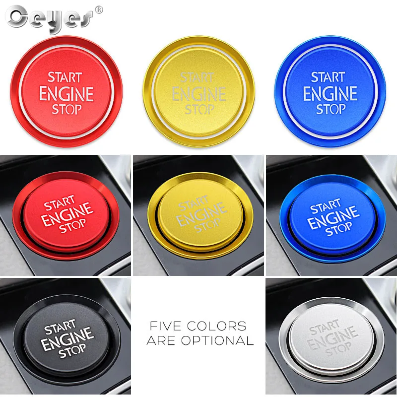 Car Start Engine Button Key Ring for VOLKSWAGEN AUDI SKODA SEAT (21)
