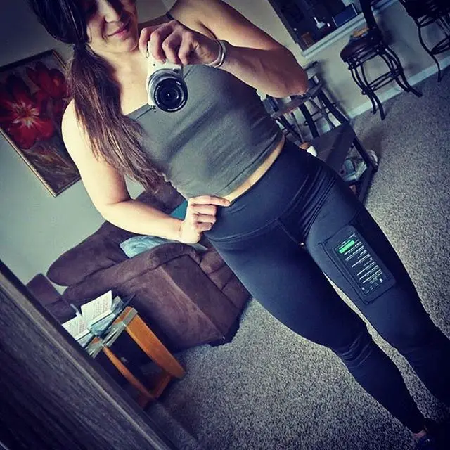 LI-FI Pocket Yoga Pants Sports Leggings Women Black Workout Running Training leggings Comfortable Push Up Tight Slim Gym Wear