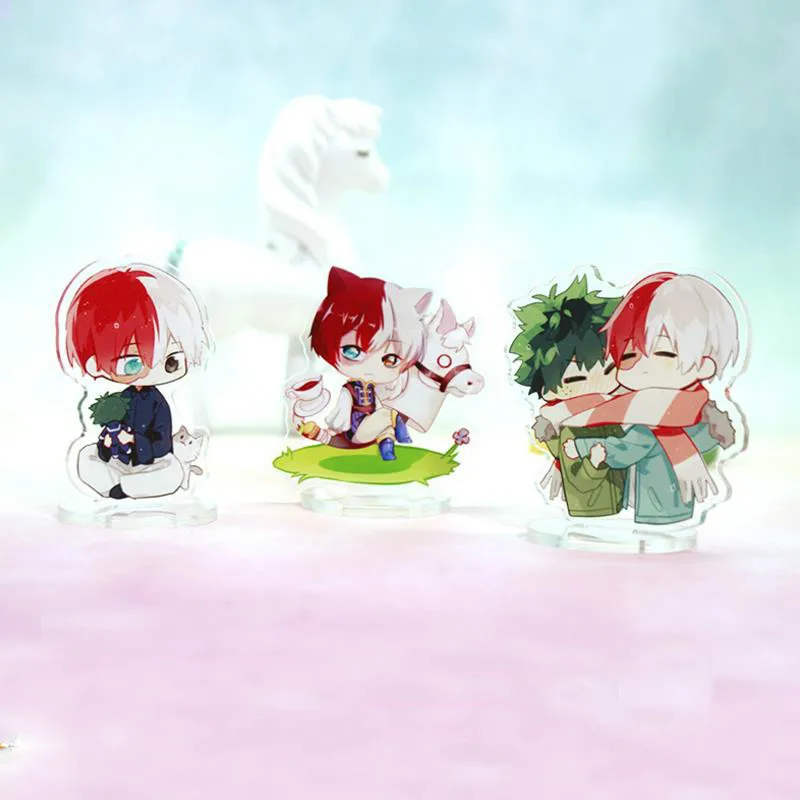 

1pc new Creative lovely Cartoon My Hero Academia acrylic stand figure model plate holder cake topper anime toys gift