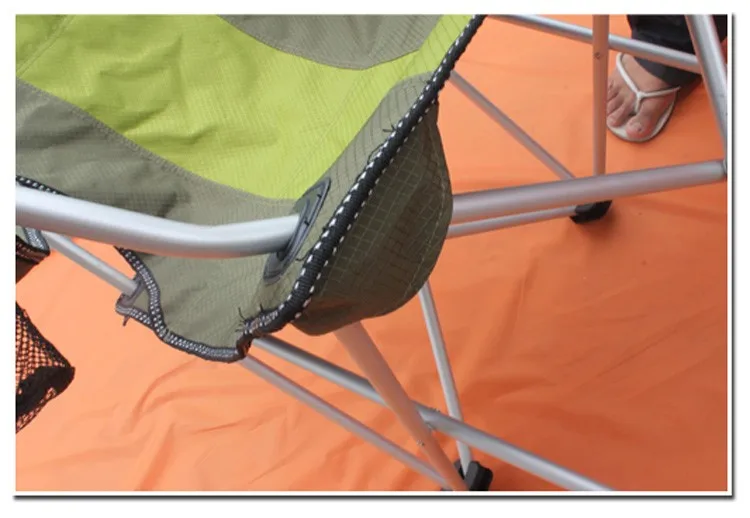 Аутентичное CMARTE большое складное алюминиевое кресло для отдыха на открытом воздухе пляжное рыболовное кресло с спинкой