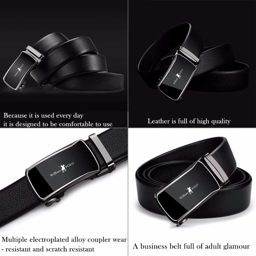 Luxury Cow Genuine Leather Designer Belts Men High Quality Automatic Buckle Male Belt Fashion Man 2018 Leather Belt