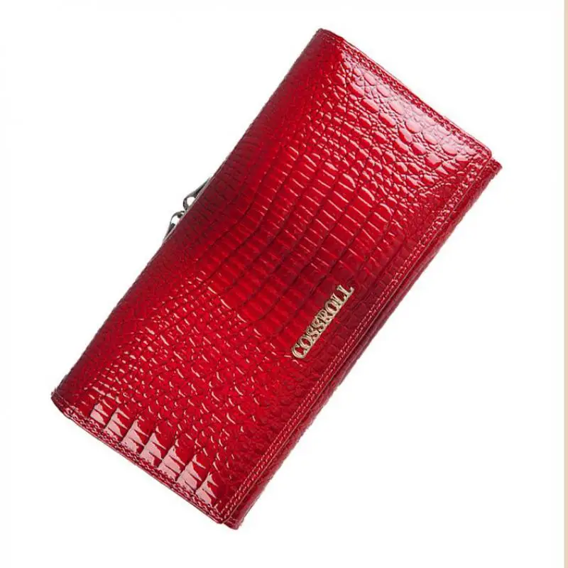 

Genuine leather Wallets Brand Women Alligator leather Purses Female Long Wallet Coin Purse Ladies Designer Wallet