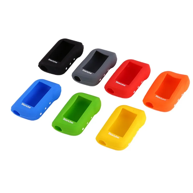 

StarLine A93 Keychain Silicone Cover Key Case Cover Key Case Auto Parts