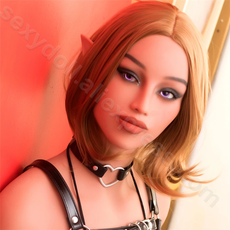 WMDOLL Новинка 2018 154 # оральная TPE Силиконовая секс кукла голова эльфа лицо высокое