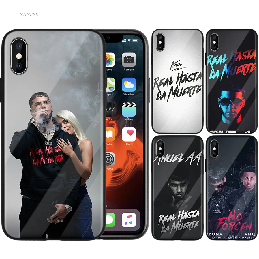 Vintage Anuel Aa Ozuna Case For iPhone 7 Soft TPU Case For iPhone X 7 6