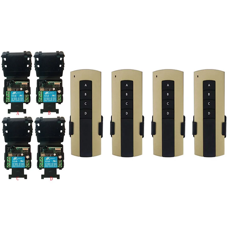 

500m DC12V 24V 1CH 1 CH 10A RF Wireless Remote Control Switch System Receiver & Remote Learning Code /lamp/ window/Garage Doors