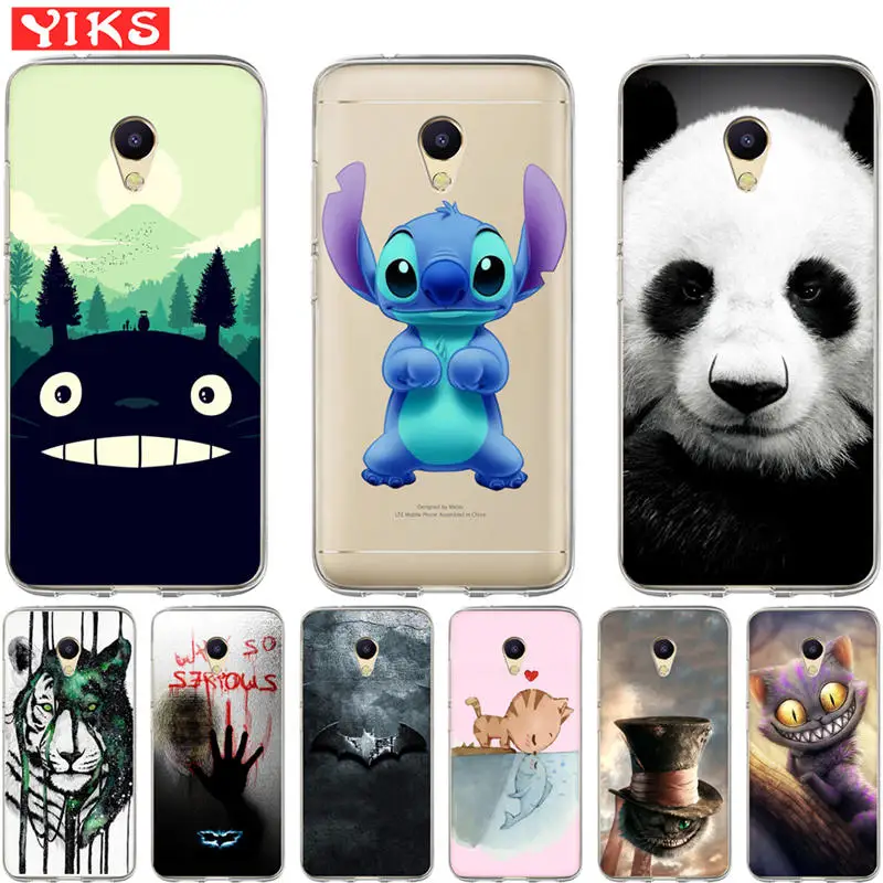 

Luxury Stitch panda Joker Cases For Meizu M5S M3S M5C M3 M5 M6 S C Note U10 U20 Pro 6 16th Case Cover Coque Fundas Capinha Etui